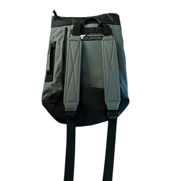 Under Armour X Dwayne Johnson Black and Olive Backpack - Picture 3 of 16